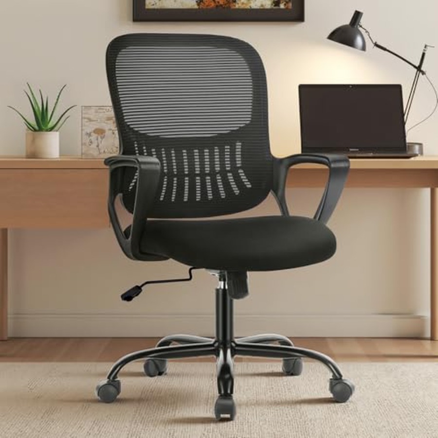 Task Chair Mid Back - Home-Office-Stuhl, ergonomischer Computer-Schreibtischstuhl mit mittelhoher Rückenlehne