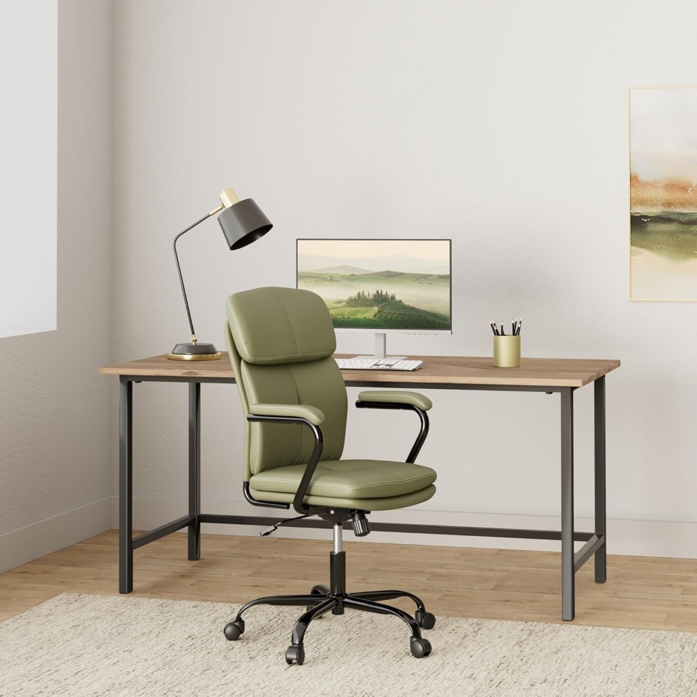 Task Chair Mid Back - Verstellbarer, drehbarer Computerstuhl mit Schaukelstuhl, Heimbürostuhl,