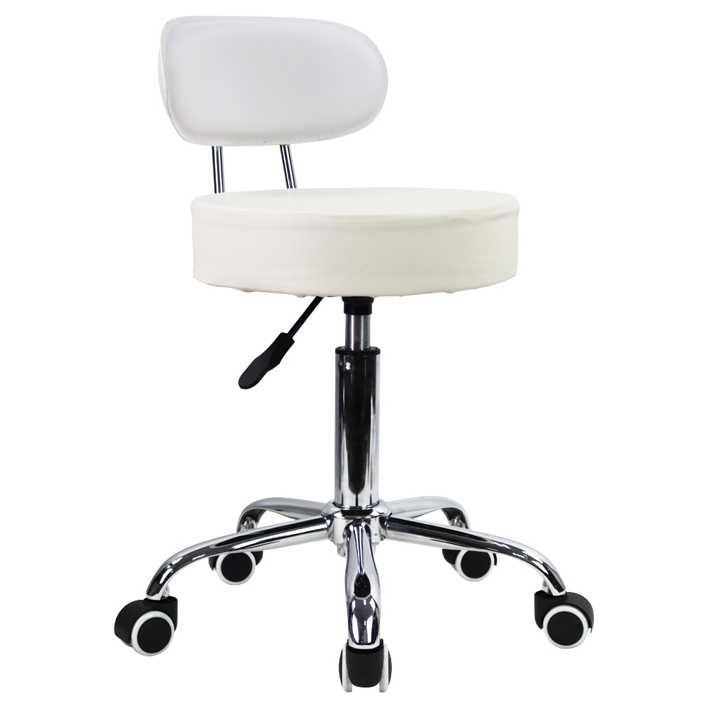 Task Chair Mid Back - CANBOUN Rollhocker aus PU-Leder mit mittlerer