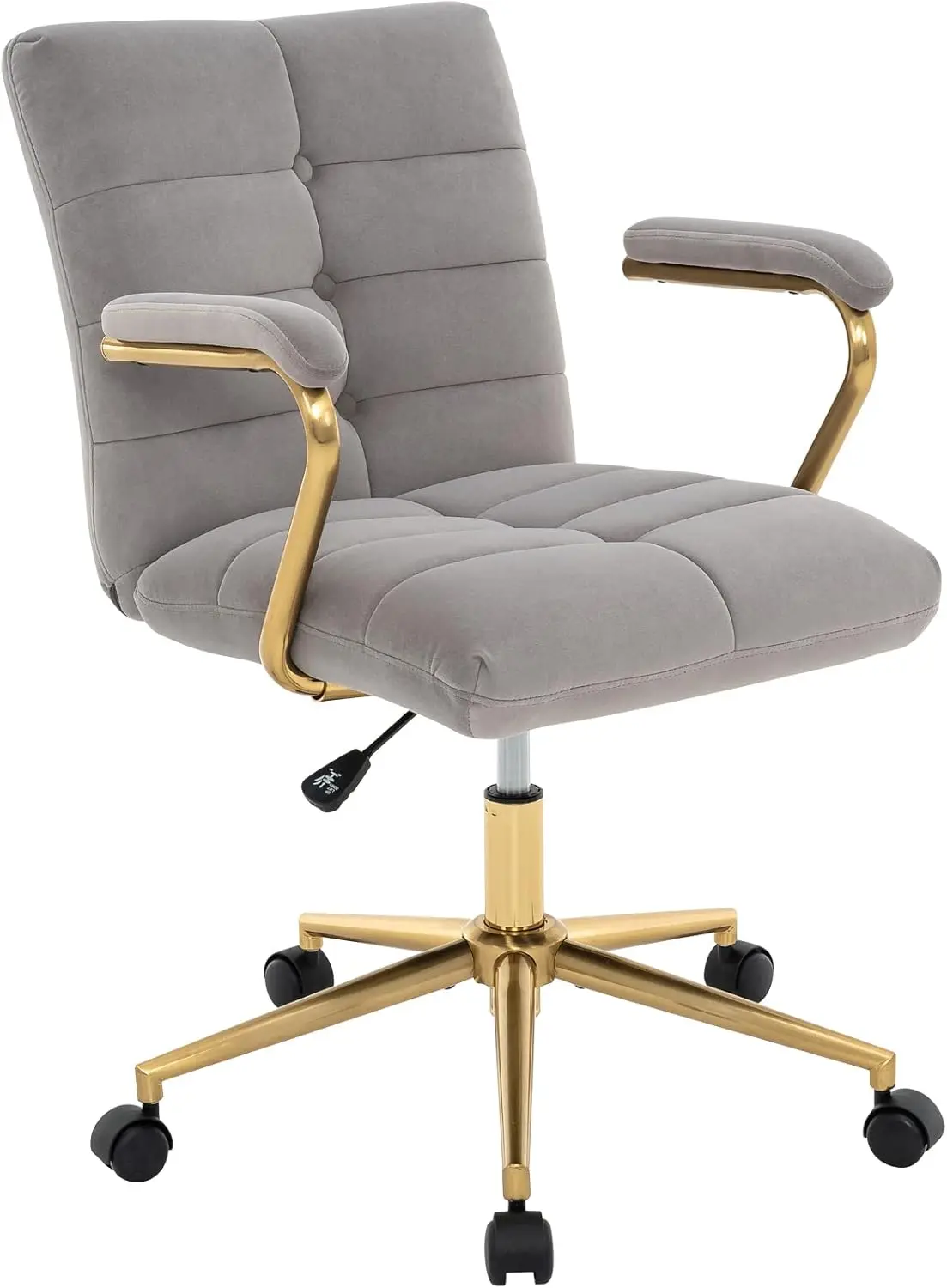 Task Chair Mid Back - Samt-Schreibtischstuhl für das Home Office, gepolsterter,