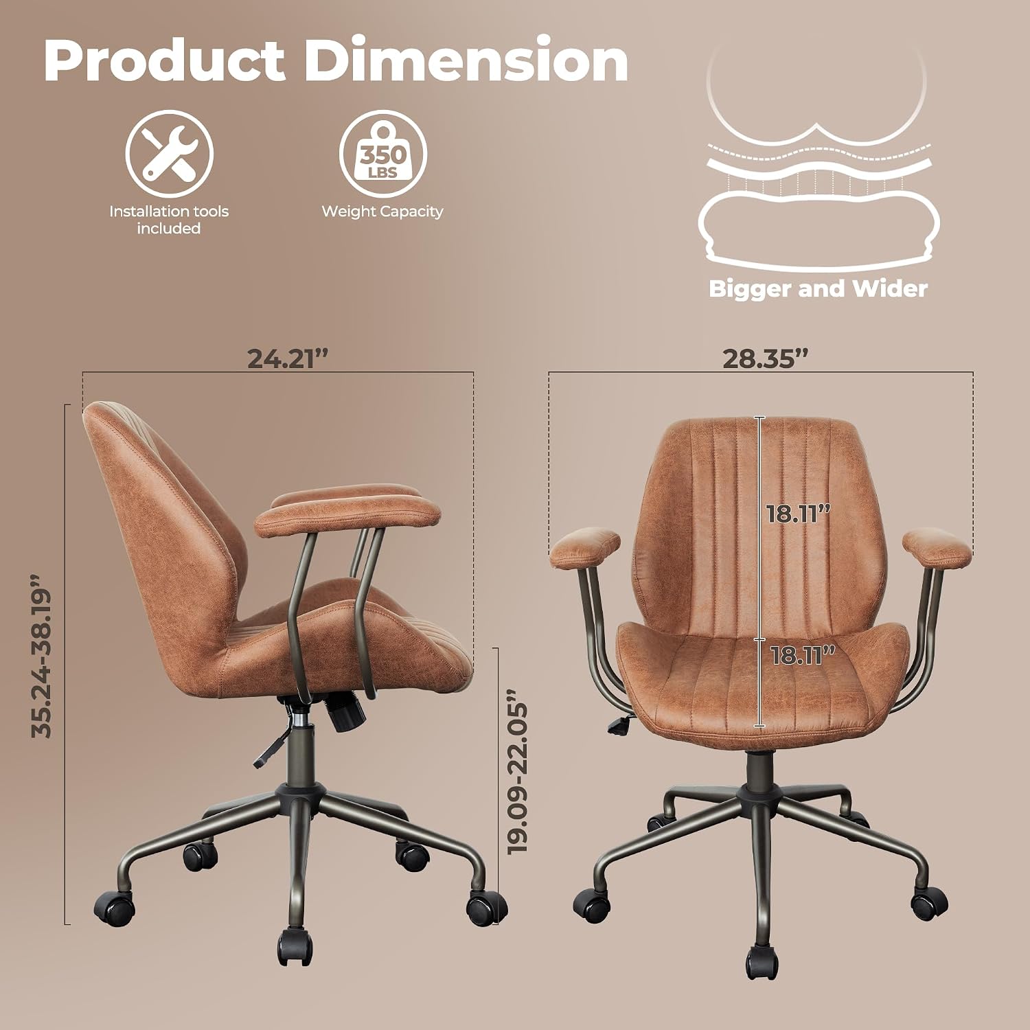 Ergonomischer Bürostuhl mit mi – Task Chair Mid Back Bewertung und Preis