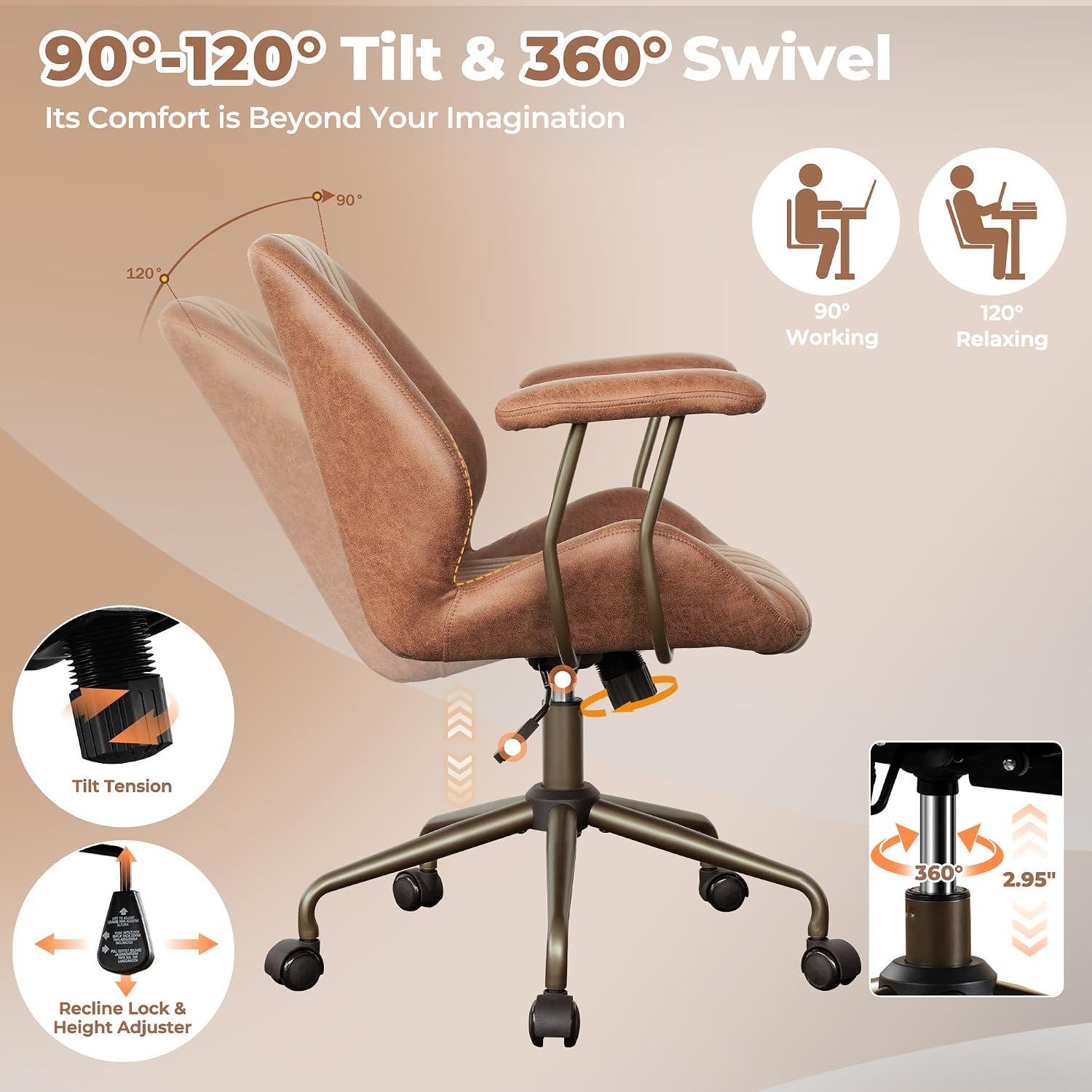 Ergonomischer Bürostuhl mit mi – Task Chair Mid Back Bewertung und Preis