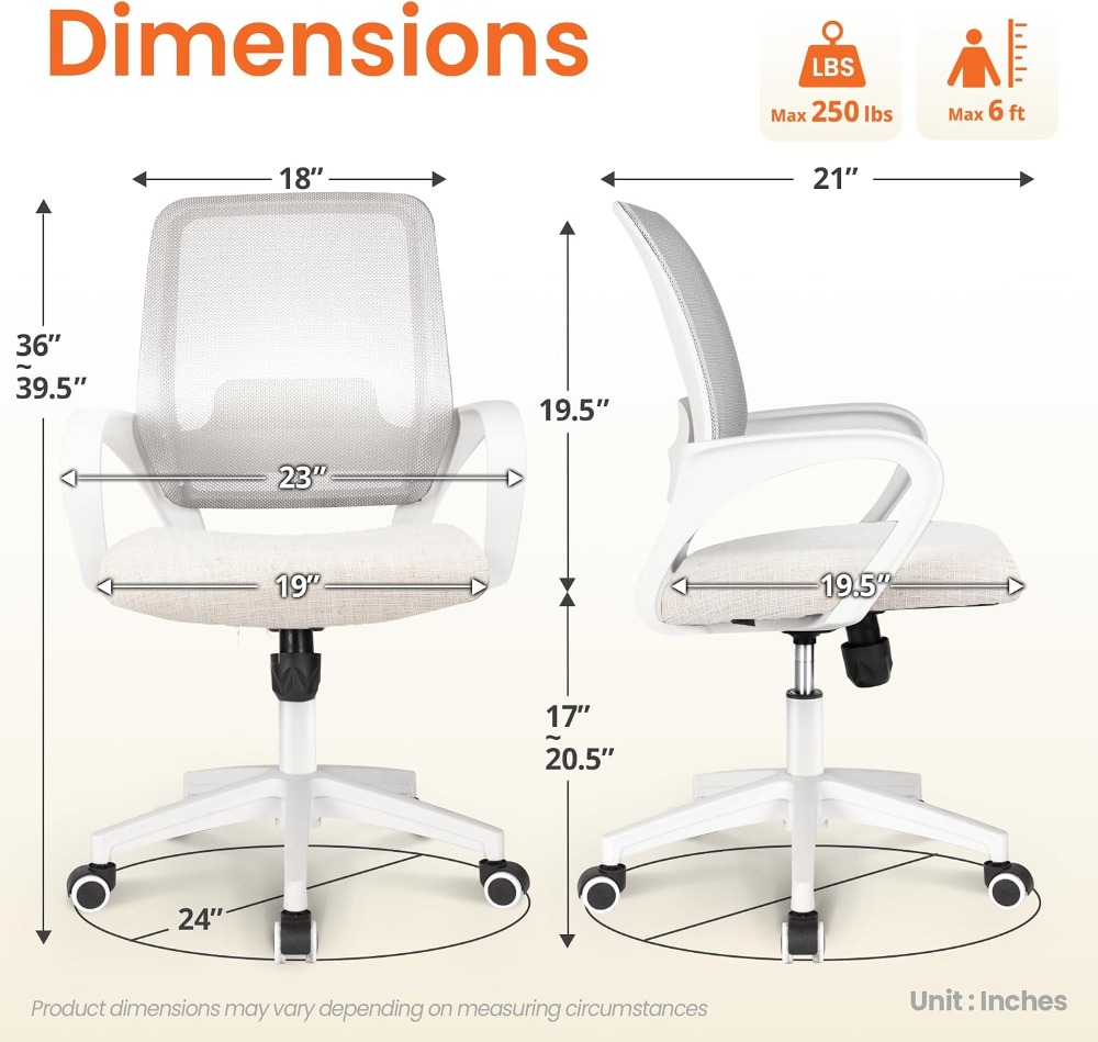 Ergonomischer Bürostuhl mit Le – Task Chair Mid Back Bewertung und Preis