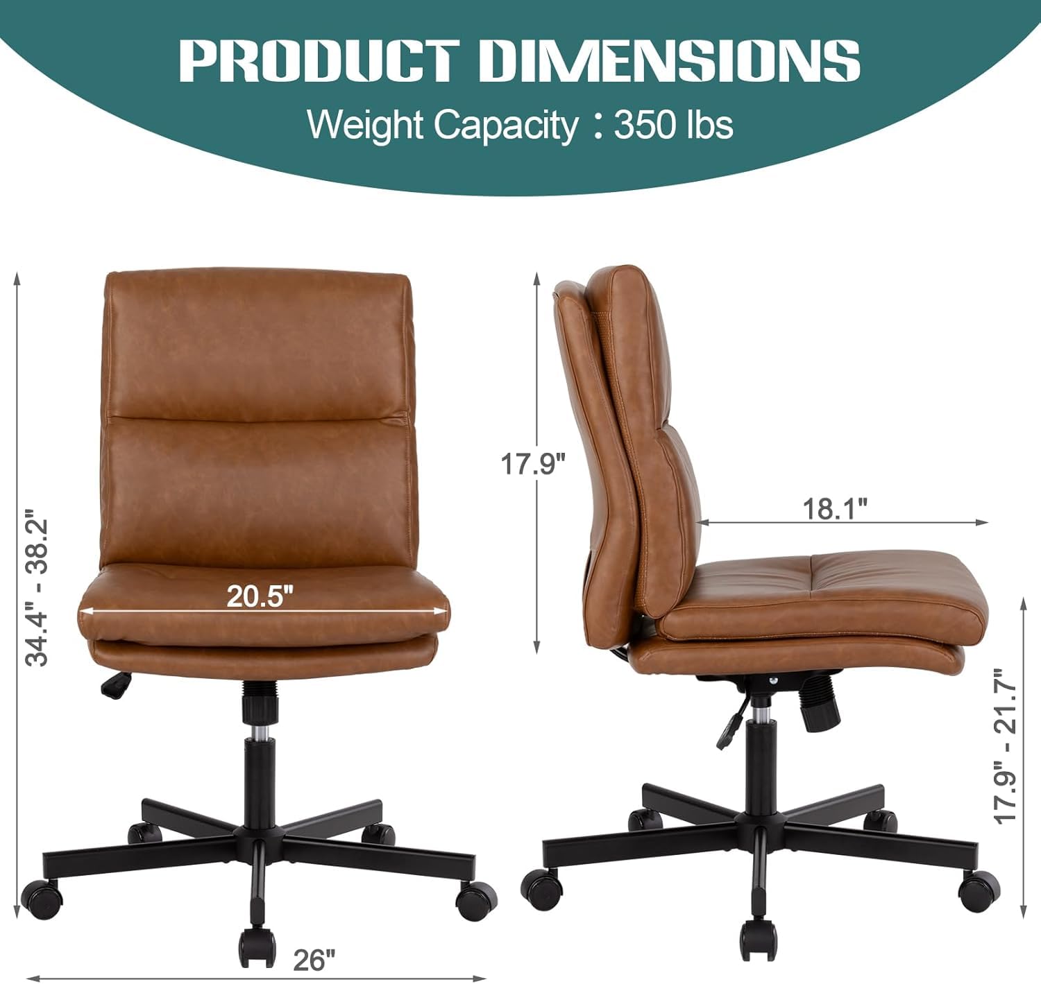 Armlehnenloser Schreibtischstu – Task Chair Mid Back Bewertung und Preis