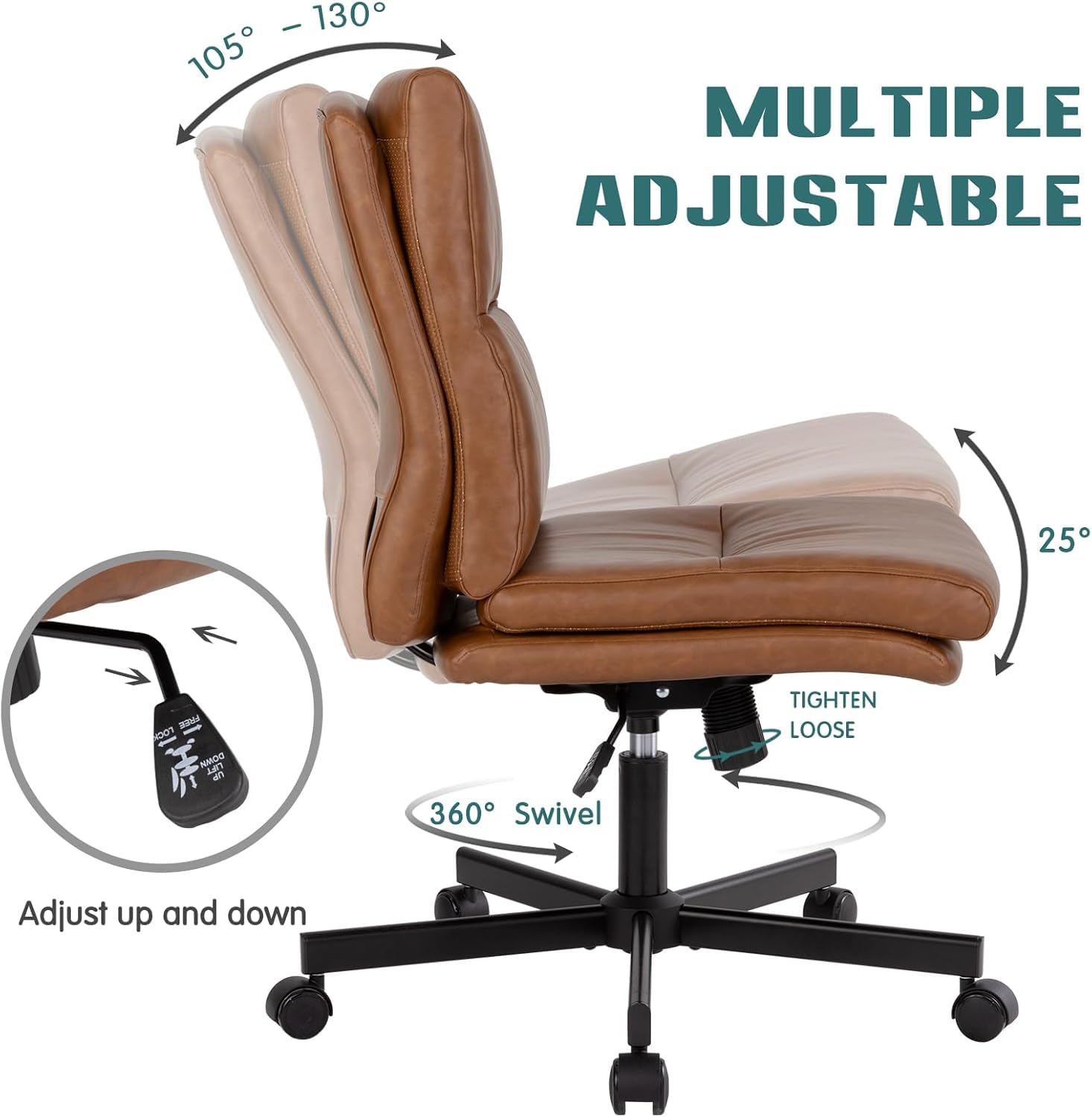 Armlehnenloser Schreibtischstu – Task Chair Mid Back Bewertung und Preis