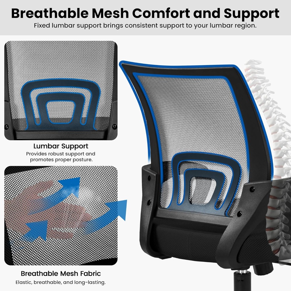 Ergonomischer Bürostuhl mit mi – Task Chair Mid Back Bewertung und Preis