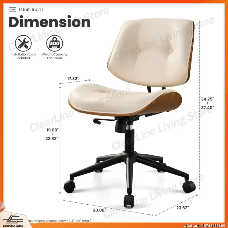 Moderner Bürostuhl aus PU-Lede – Task Chair Mid Back Bewertung und Preis