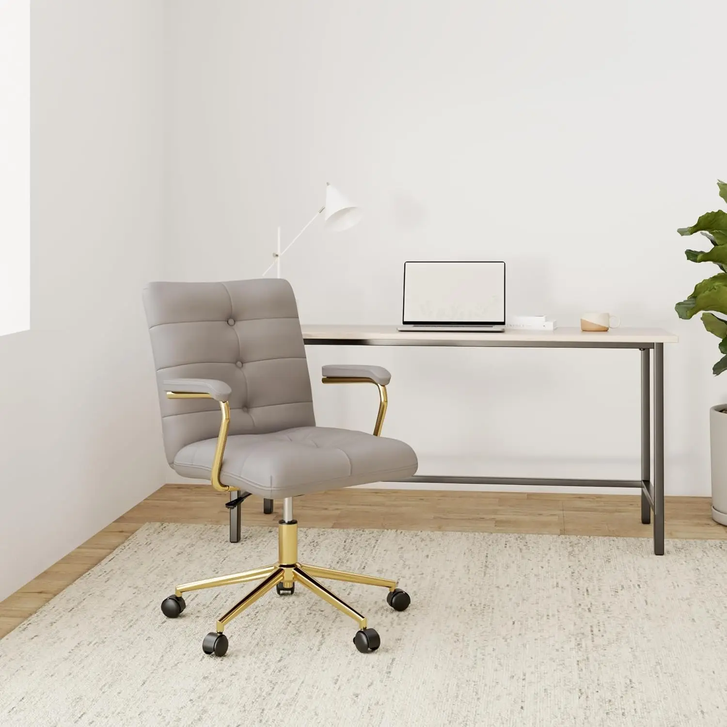 Samt-Schreibtischstuhl für das – Task Chair Mid Back Bewertung und Preis
